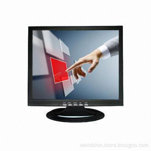 15-inch Touch Panel POS LCD Monitor with 1,024 x 768 Pixels, 400cd/m², VGA/AV/TV/BNC